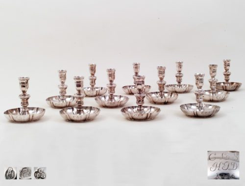 vintage silver candlesticks