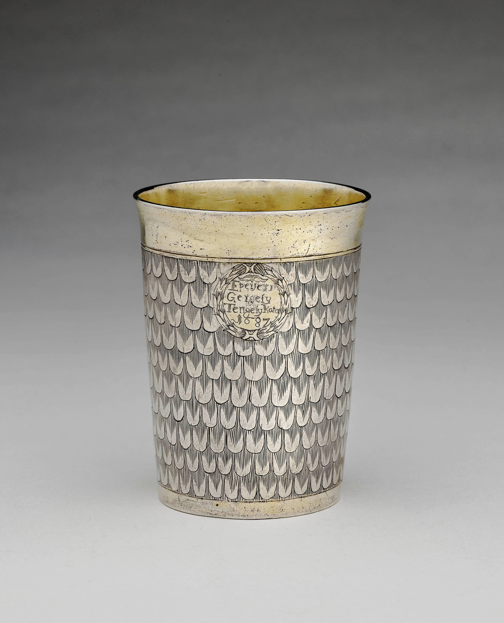 Silver beaker Transilvania 17th century