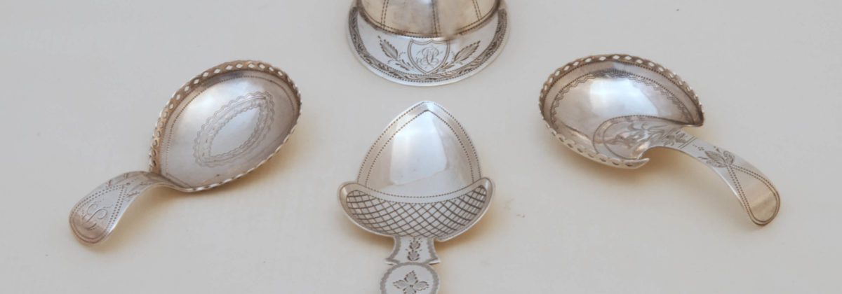 Georgian silver tea caddy spoons