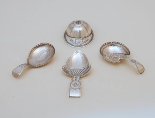 Georgian silver tea caddy spoons