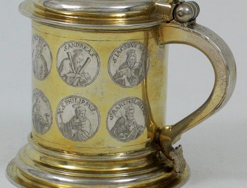 Silver antique tankard, Koenigsberg Germany 17th century