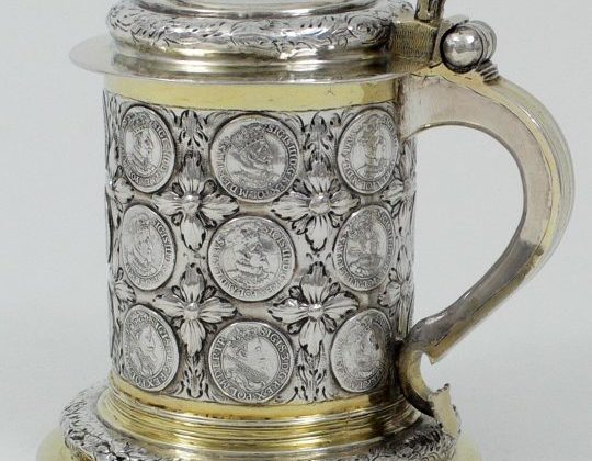 Antique Silver Gilt Tankard, Koenigsberg 18th century