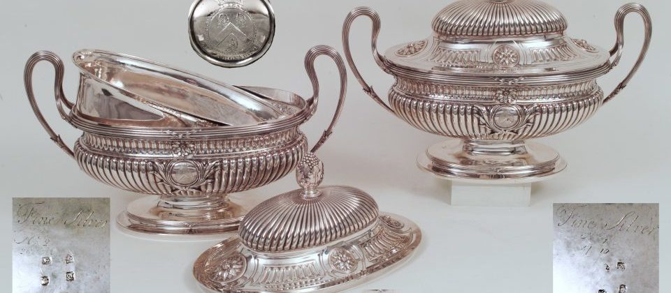 George III silver tureens, Egremont