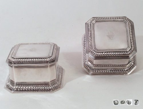 antique silver boxes, Huguenot Silver