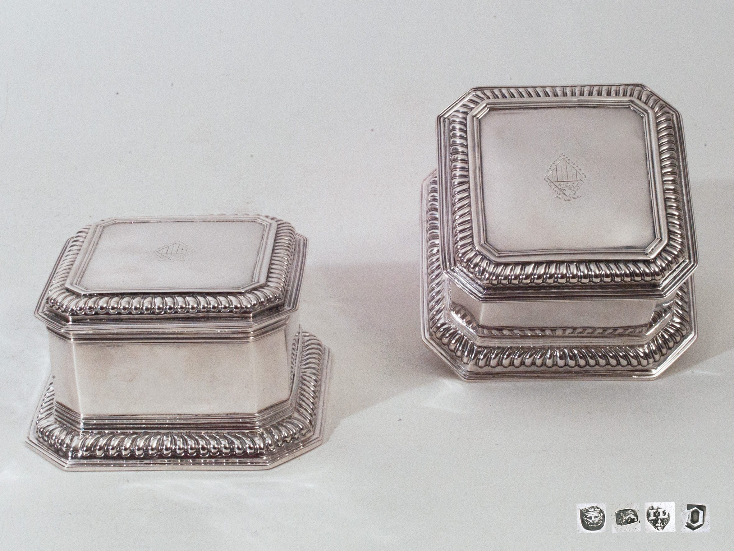 antique silver boxes, Huguenot Silver