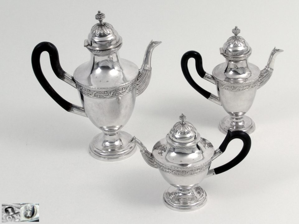 neoclassical silver coffee and tea service, Thurn and Taxis collection