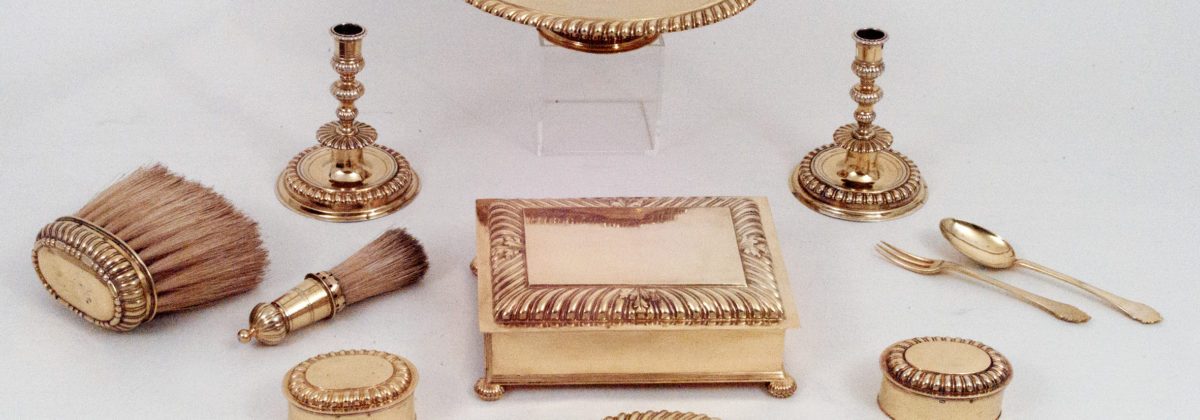 silver gilt toilette set, Augsburg 18th c.