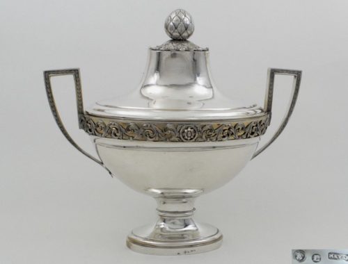 silver soup tureen, neoclassical