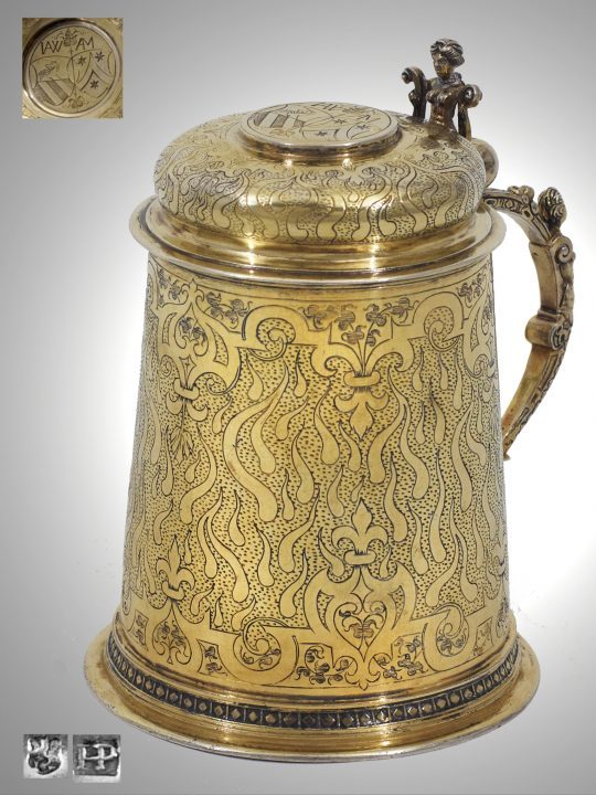 Silver Gilt Tankard German, 16th century