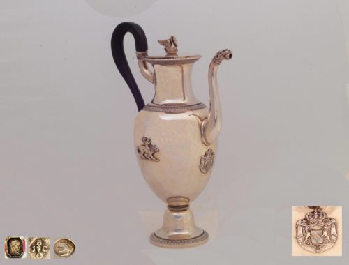 Empire vermeil Odiot coffeepot, Baden-Baden