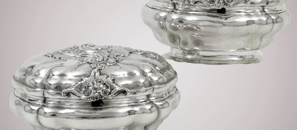 silver box, jewellery box 18th c.