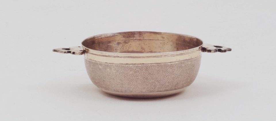 Silver-gilt bowl (tastevin)