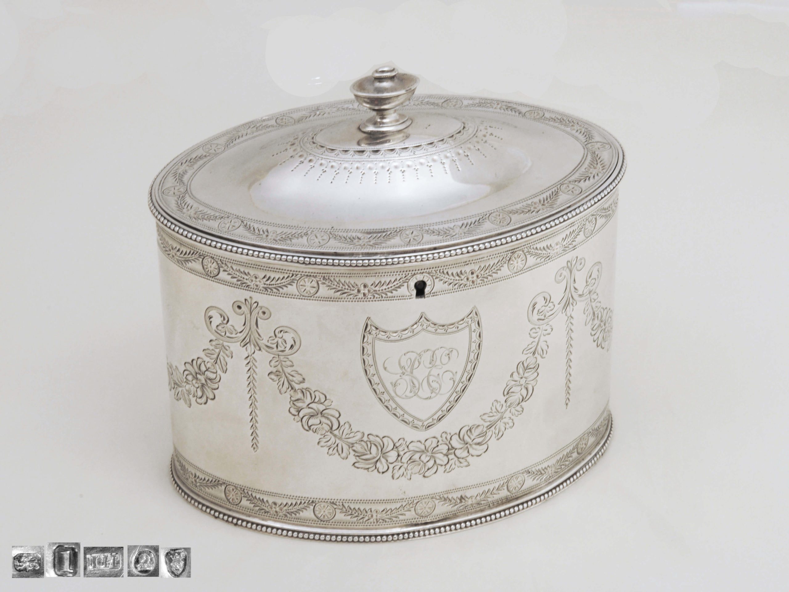 George III Tea Caddy, Silver